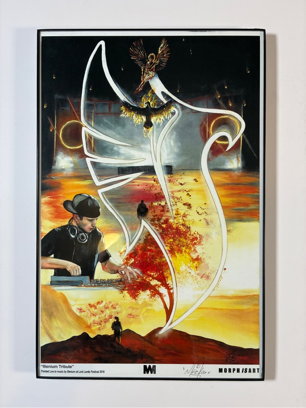 Morphis Art "Illenium Tribute" Signed Framed Print 11x17